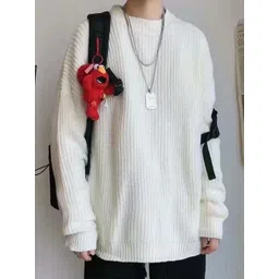 StyleCast Men Ribbed Oversized Pullover-picture-36