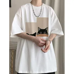 StyleCast Men Round Neck Printed Oversized Cotton T-shirt-picture-13