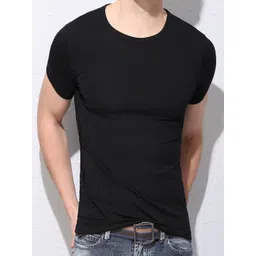 StyleCast Men Round Neck Raw Edge Cotton T-shirt-picture-11