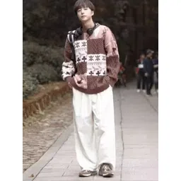 StyleCast Men Self Design Floral Sweater-picture-14