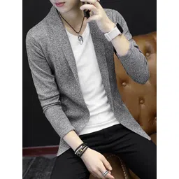 StyleCast Men Shawl Collar Longline Open Front Jacket-picture-28