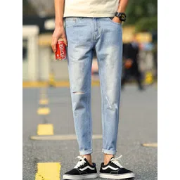 StyleCast Men Skinny Fit Slash Knee Light Fade Jeans-picture-40