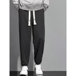 StyleCast Men Solid Loose Fit Joggers Trousers-picture-17