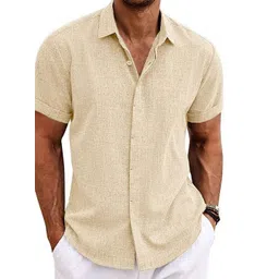 StyleCast Men Spread Collar Solid Cotton Casual Shirt-picture-29