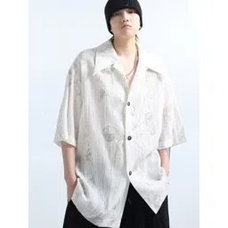 StyleCast Men Standard Oversized Fit Spread Collar Floral Printed Casual Shirt-picture-20