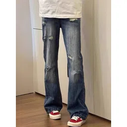 StyleCast Men Straight Fit High-Rise Mildly Distressed Light Fade Jeans-picture-28