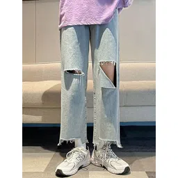 StyleCast Men Straight Fit Highly Distressed Jeans-picture-10