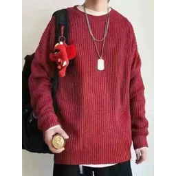 StyleCast Men Striped Round Neck Longline Pullover-picture-33