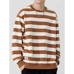 StyleCast Men Striped Round Neck Sweatshirt-picture-15