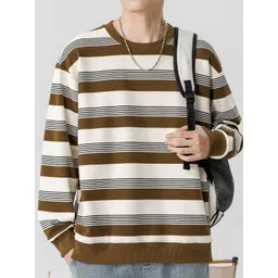 StyleCast Men Striped Round Neck Sweatshirt-picture-15