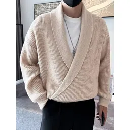 StyleCast Men Striped Shawl Collar Pullover Sweaters image 3