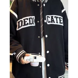 StyleCast Men Typography Open Front Jacket image 2