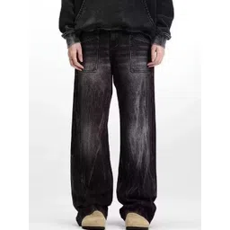 StyleCast Men Washed Baggy Mid-Rise Light Fade Jeans-picture-40