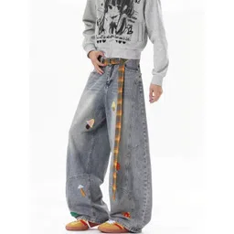 StyleCast Men Wide Leg High-Rise Medium Shade Jeans-picture-26