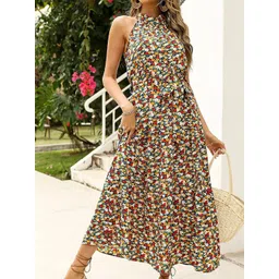 StyleCast Off White Floral Print Maxi Dress-picture-24