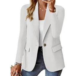 StyleCast Off White Long Sleeves Single Breasted Blazer-picture-16