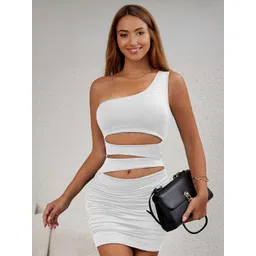 StyleCast One Shoulder Bodycon Mini Dress-picture-37