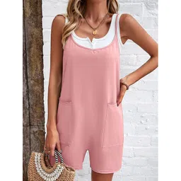 StyleCast Pink Shoulder Straps Playsuit-picture-39