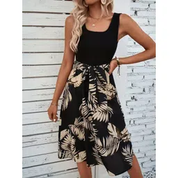 StyleCast Printed Fit & Flare Midi Dress-picture-30