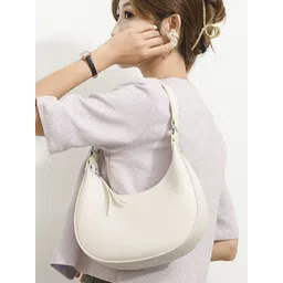 StyleCast PU Half Moon Hobo Bag with Tasselled-picture-23