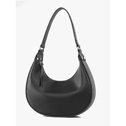 StyleCast PU Half Moon Hobo Bag with Tasselled-picture-19