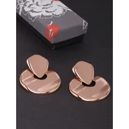 StyleCast Rose Gold-Plated Contemporary Drop Earrings-picture-31