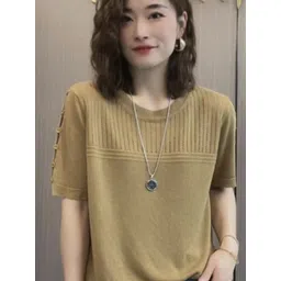 StyleCast Self Design Round Neck T-shirt-picture-27