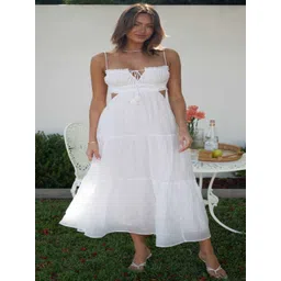 StyleCast Shoulder Strap Empire Midi Dress-picture-42