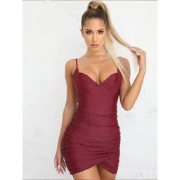 StyleCast Shoulder Straps Bodycon Mini Dress-picture-13