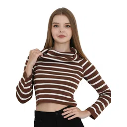 StyleCast Striped High Neck Crop Top-picture-39