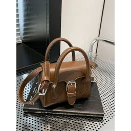 StyleCast Structured Handheld Bag With Buckle Detail-picture-31