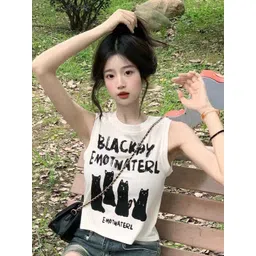 StyleCast White Teen Girls Typography Print Tank Top-picture-15