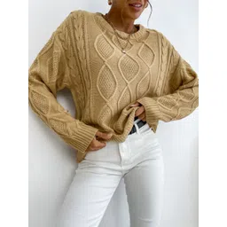 StyleCast Women Cable Knit Pullover Sweater-image-43