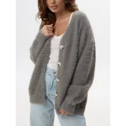 StyleCast Women Cardigan with Fuzzy Detail-picture-24