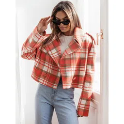 StyleCast Women Checked Open Front Jacket-picture-23