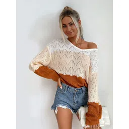 StyleCast Women Colourblocked Printed Pullover-picture-20