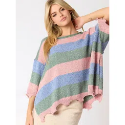 StyleCast Women Colourblocked Round Neck Pullover Sweaters-picture-31