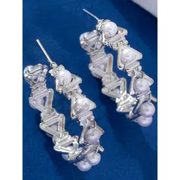 StyleCast Women Contemporary Half Hoop Earrings-picture-23