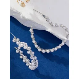 StyleCast Women Contemporary Half Hoop Earrings-picture-24