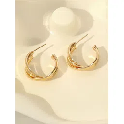 StyleCast Women Contemporary Half Hoop Earrings-picture-25