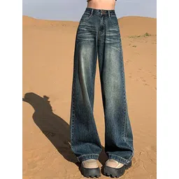 StyleCast Women Cotton Bootcut High-Rise Heavy Fade Jeans image 1
