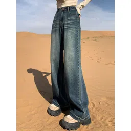 StyleCast Women Cotton Bootcut High-Rise Heavy Fade Jeans image 2