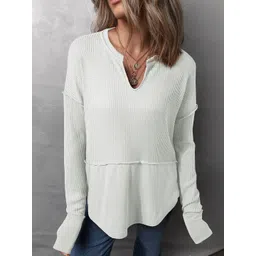 StyleCast Women Cotton Ribbed Pullover-picture-37