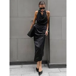 StyleCast Women Cowl Neck Bodycon Midi Dress-picture-23