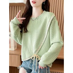 StyleCast Women Embellished Round Neck Long Sleeves Sweatshirt-picture-15