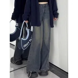 StyleCast Women Flared High-Rise Medium Fade Jeans-picture-30