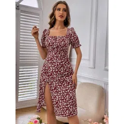 StyleCast Women Floral Printed A-Line Dress-picture-23