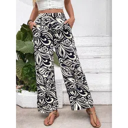 StyleCast Women Floral Printed Easy Wash Trousers-picture-37