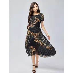 StyleCast Women Floral Printed Fit andFlare Midi Dress-picture-22