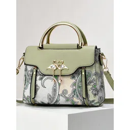 StyleCast Women Floral Printed Structured Embellished Handheld Bag-picture-41